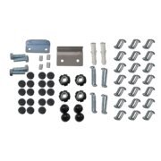 Kit de instalação barra antipânico duas folhas preta
