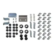 Kit de instalação barra antipânico duas folhas preta