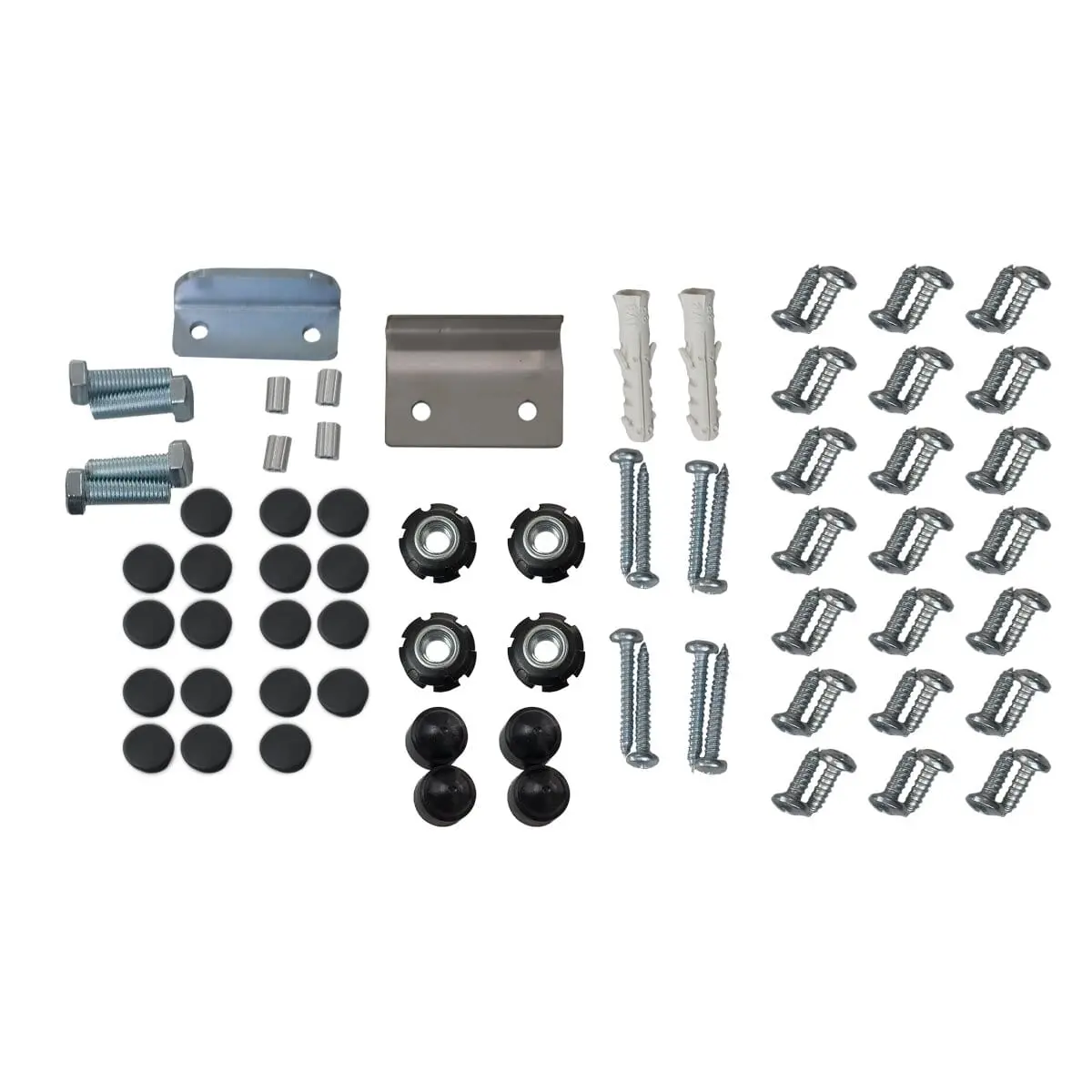 Kit de instalação barra antipânico duas folhas preta