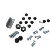 Kit de instalação barra antipânico uma folha preta