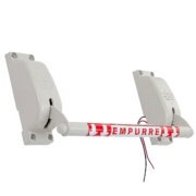 Barra antipânico com controle microswitch na cor branca
