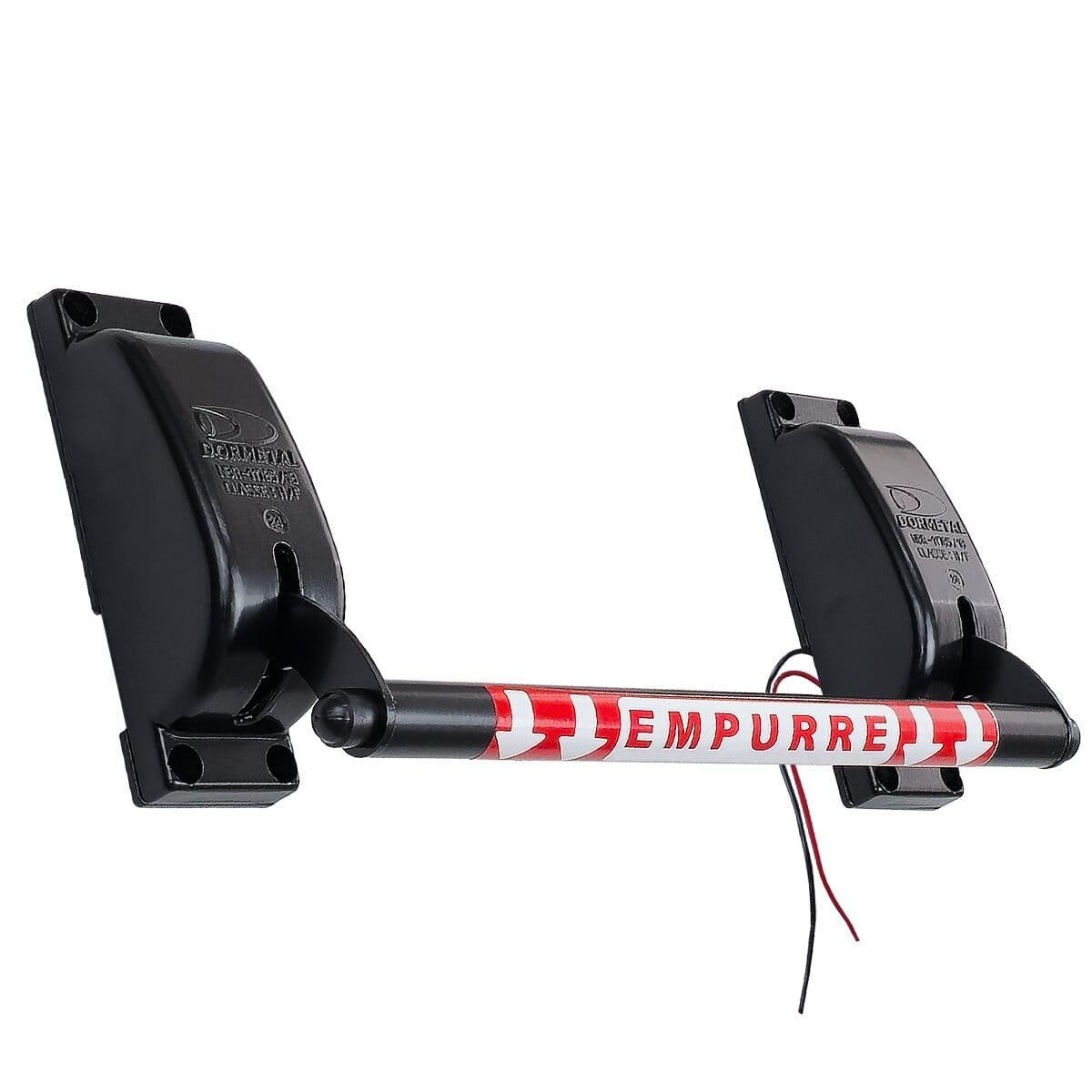 Barra antipânico com controle microswitch na cor preta