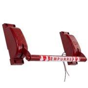 Barra antipânico com controle microswitch na cor vermelha